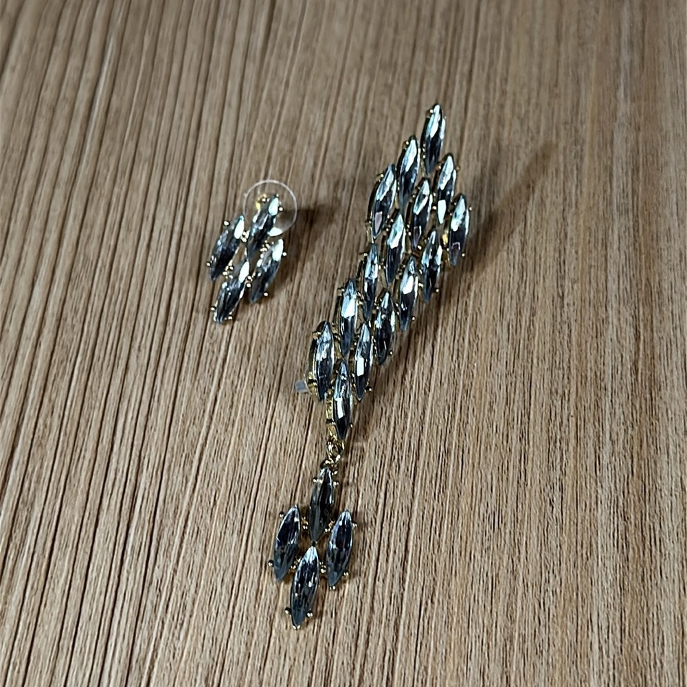 Rhinestones Ear Cuff Set - Picture 4 of 8